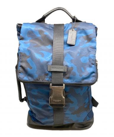 【美品】COACH ネイビー リュック 中古・古着通販】COACH (コーチ) リュック F71532 ネイビー｜ブランド