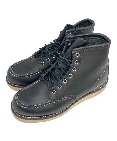 RED WING（レッドウィング）RED WING (レッドウィング) 6インチモックトゥブーツ ブラック サイズ:6　1/2 D（約24.5㎝）の古着・服飾アイテム