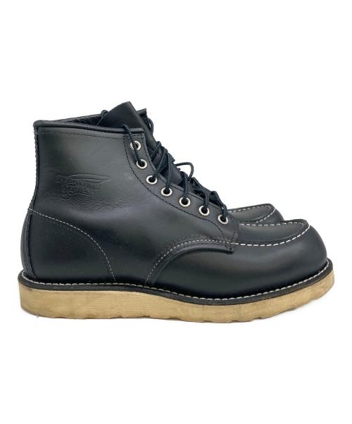 RED WING（レッドウィング）RED WING (レッドウィング) 6インチモックトゥブーツ ブラック サイズ:6　1/2 D（約24.5㎝）の古着・服飾アイテム