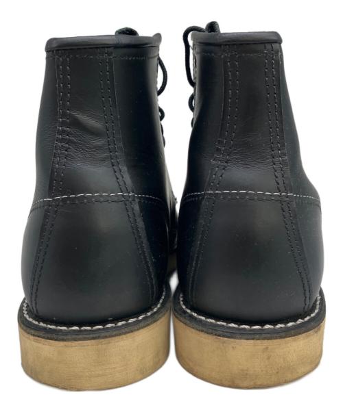 RED WING（レッドウィング）RED WING (レッドウィング) 6インチモックトゥブーツ ブラック サイズ:6　1/2 D（約24.5㎝）の古着・服飾アイテム