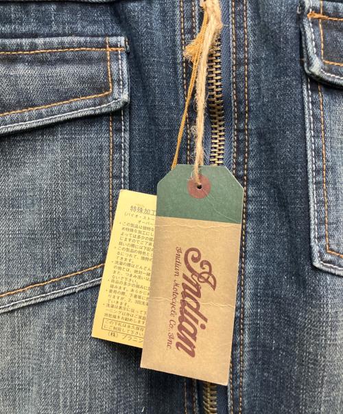 INDIAN MOTORCYCLE（インディアンモーターサイクル）INDIAN MOTORCYCLE (インディアンモーターサイクル) デニムジャケット インディゴ サイズ:L 未使用品の古着・服飾アイテム