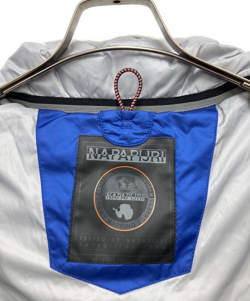 NAPAPIJRI（ナパピリ）NAPAPIJRI (ナパピリ) ARMES（アームズ） ナイロン フーデッド ダウンジャケット ブルー サイズ:M 未使用品の古着・服飾アイテム