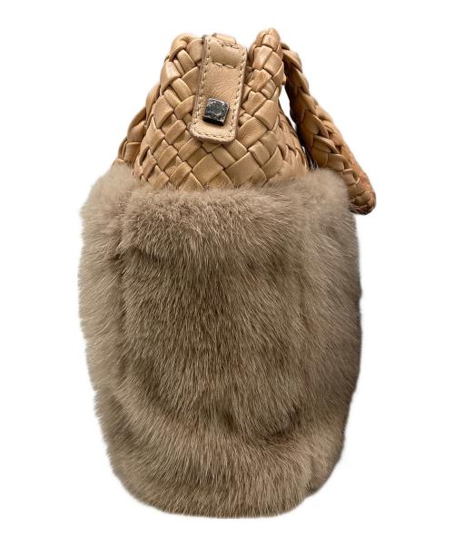 FALORNI（ファロルニ）FALORNI (ファロルニ) ハンドバッグ ベージュの古着・服飾アイテム