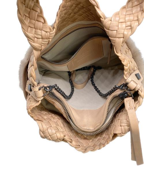 FALORNI（ファロルニ）FALORNI (ファロルニ) ハンドバッグ ベージュの古着・服飾アイテム