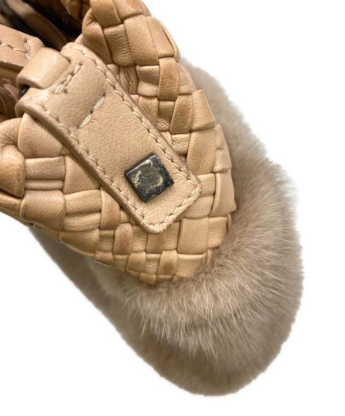 FALORNI（ファロルニ）FALORNI (ファロルニ) ハンドバッグ ベージュの古着・服飾アイテム