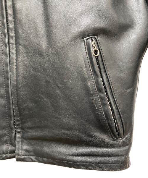 Schott（ショット）Schott (ショット) USA製ボアライナー付シングルライダースジャケット ブラック サイズ:40の古着・服飾アイテム