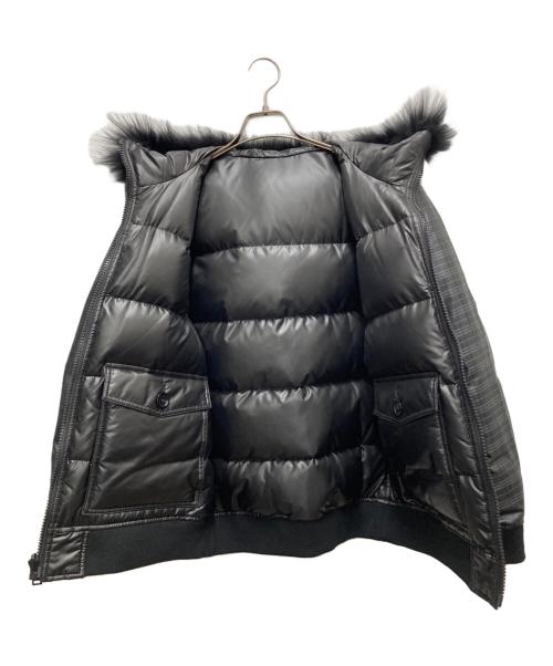 BURBERRY BLACK LABEL（バーバリーブラックレーベル）BURBERRY BLACK LABEL (バーバリーブラックレーベル) リバーシブルダウンジャケット ブラック サイズ:Mの古着・服飾アイテム