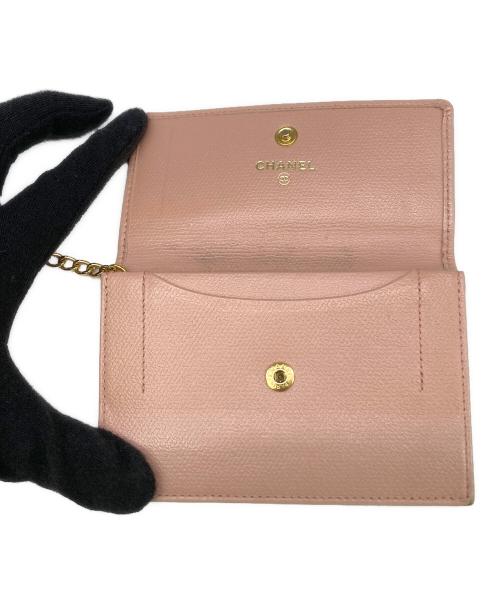 CHANEL（シャネル）CHANEL (シャネル) キーリング付きコインケース ピンクの古着・服飾アイテム