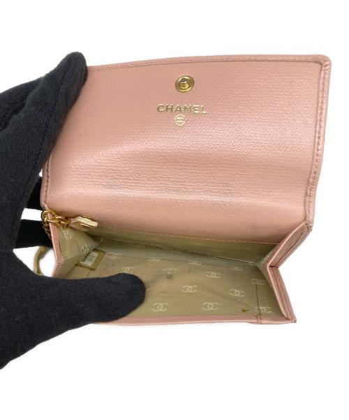 CHANEL（シャネル）CHANEL (シャネル) キーリング付きコインケース ピンクの古着・服飾アイテム