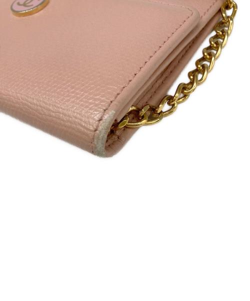 CHANEL（シャネル）CHANEL (シャネル) キーリング付きコインケース ピンクの古着・服飾アイテム