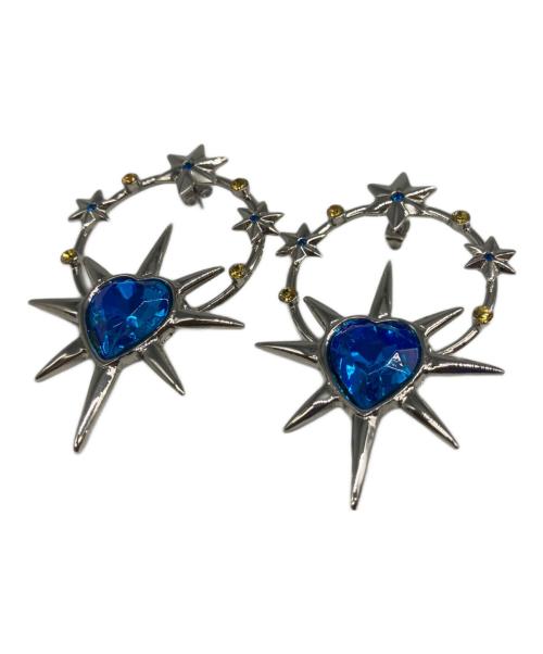 PAMEO POSE（パメオポーズ）PAMEO POSE (パメオポーズ) Sacred Heart Pierce シルバー×ブルーの古着・服飾アイテム