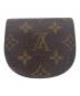 LOUIS VUITTON (ルイ ヴィトン) 小銭入れ コインケース モノグラム ポルトモネ グゼ ブラウン：13000円