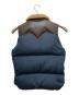 RockyMountainFeatherBed (ロッキーマウンテンフェザーベッド) 16FW Christy Vest/レザー切替ダウンベスト ネイビー サイズ:7/8：12000円