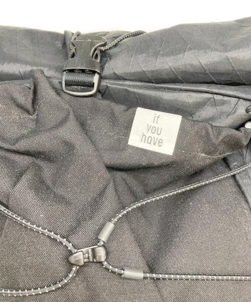 if you have（イフユーハブ）if you have (イフユーハブ) バックパック HUG ブラック×グレー サイズ:SIZE 2の古着・服飾アイテム