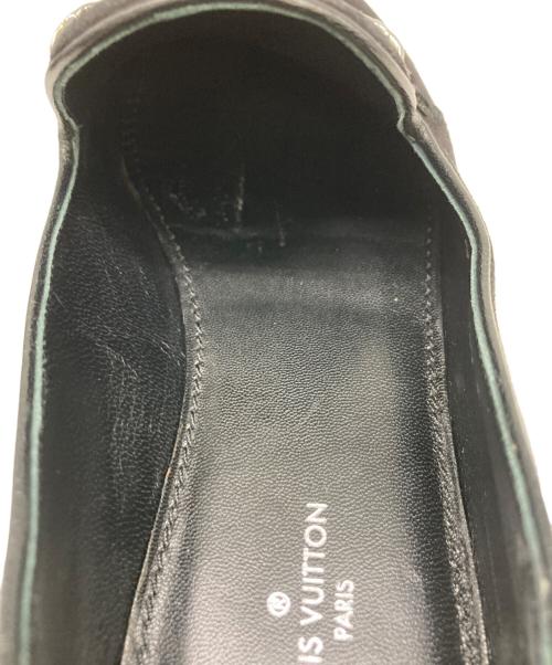 LOUIS VUITTON（ルイ ヴィトン）LOUIS VUITTON (ルイ ヴィトン) スウェードローファー ブラック サイズ:SIZE 22.5cmの古着・服飾アイテム