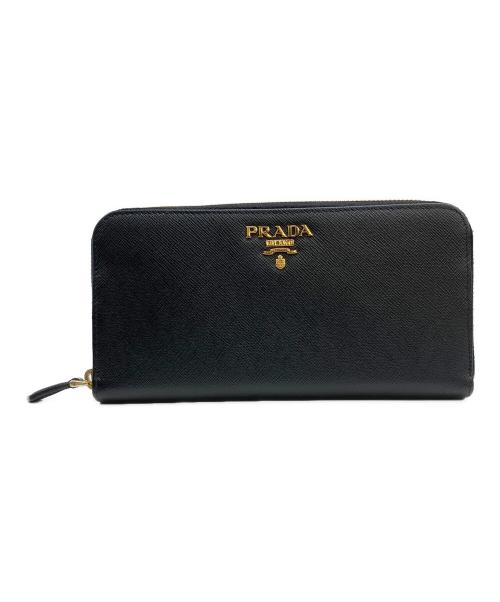 PRADA（プラダ）PRADA (プラダ) 長財布 サフィアーノ ブラックの古着・服飾アイテム
