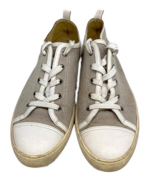 HERMES（エルメス）HERMES (エルメス) ローカットスニーカー ベージュ サイズ:41（25.5～26㎝）の古着・服飾アイテム