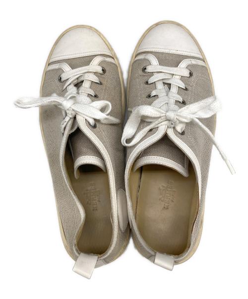 HERMES（エルメス）HERMES (エルメス) ローカットスニーカー ベージュ サイズ:41（25.5～26㎝）の古着・服飾アイテム