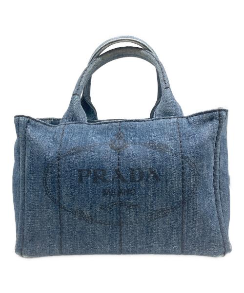 PRADA（プラダ）PRADA (プラダ) 2WAYバッグ カナパ デニム インディゴの古着・服飾アイテム
