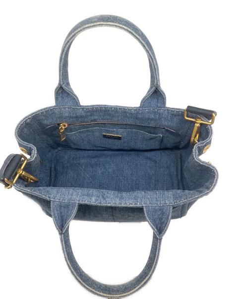PRADA（プラダ）PRADA (プラダ) 2WAYバッグ カナパ デニム インディゴの古着・服飾アイテム