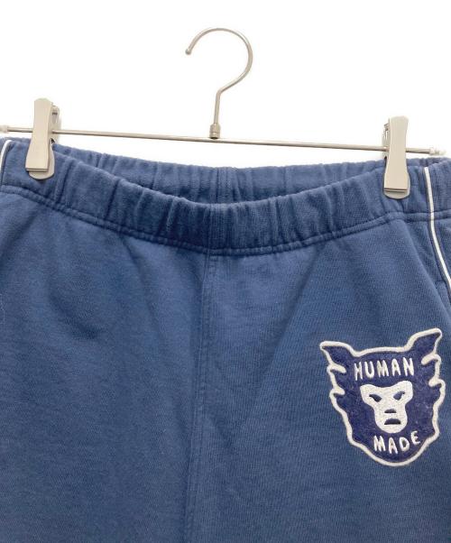 HUMAN MADE（ヒューマンメイド）HUMAN MADE (ヒューマンメイド) スウェットハーフパンツ ネイビー サイズ:SIZE Mの古着・服飾アイテム