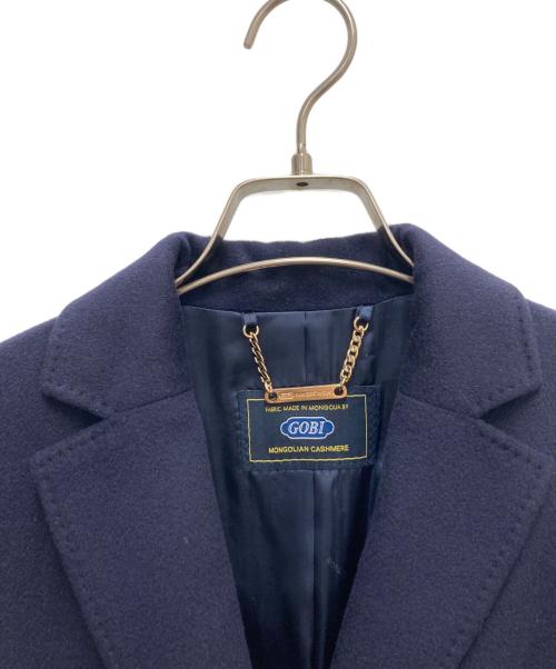 GOBI（ゴビ）GOBI (ゴビ) カシミヤチェスターコート ネイビー サイズ:44/Sの古着・服飾アイテム
