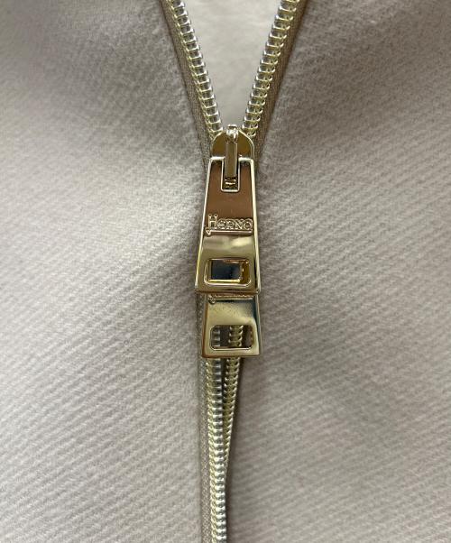 HERNO（ヘルノ）HERNO (ヘルノ) DIAGONAL WOOL AND NUAGE PARKA ベージュ サイズ:38の古着・服飾アイテム