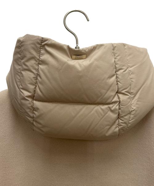 HERNO（ヘルノ）HERNO (ヘルノ) DIAGONAL WOOL AND NUAGE PARKA ベージュ サイズ:38の古着・服飾アイテム