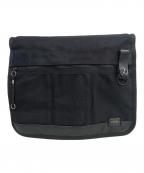 PORTERポーター）の古着「メッセンジャーバッグ HEAT」｜ブラック