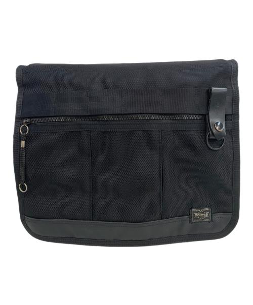 PORTER（ポーター）PORTER (ポーター) メッセンジャーバッグ HEAT ブラックの古着・服飾アイテム