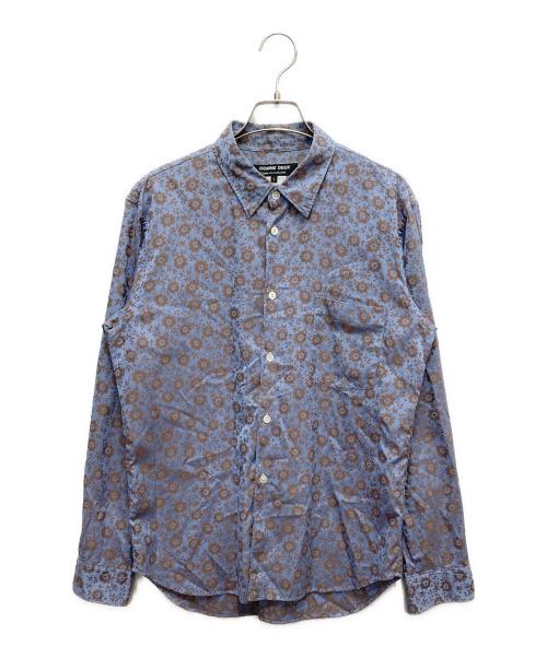 COMME des GARCONS HOMME DEUX（コムデギャルソン オム ドゥ）COMME des GARCONS HOMME DEUX (コムデギャルソン オム ドゥ) 花柄シャツ ブルー サイズ:SIZE Sの古着・服飾アイテム