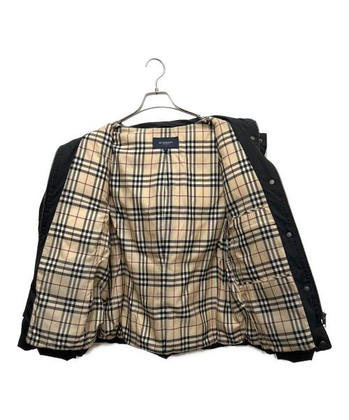 BURBERRY LONDON（バーバリーロンドン）BURBERRY LONDON (バーバリーロンドン) フォックスファー付きダウンジャケット ブラック サイズ:40の古着・服飾アイテム