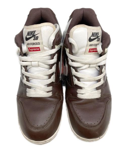 NIKE SB（ナイキエスビー）NIKE SB (ナイキエスビー) SUPREME (シュプリーム) AIR FORCE 2 LOW”BAROQUE BROWN” ブラウン サイズ:US9.5の古着・服飾アイテム