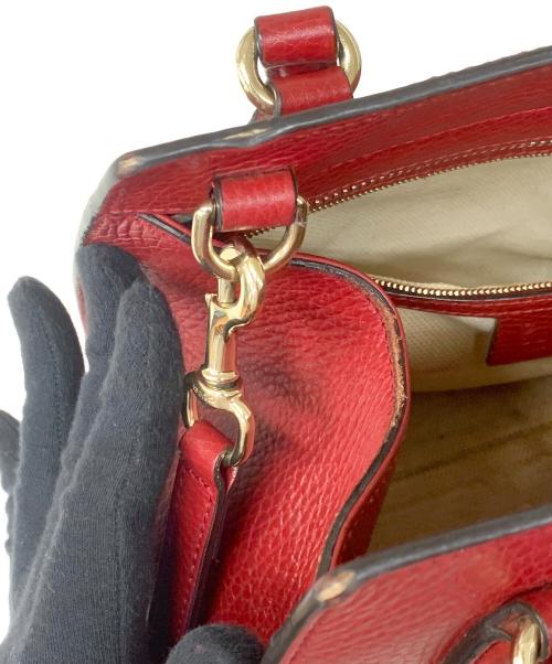GUCCI（グッチ）GUCCI (グッチ) 2WAYバッグ ソーホー インターロッキングG レッドの古着・服飾アイテム