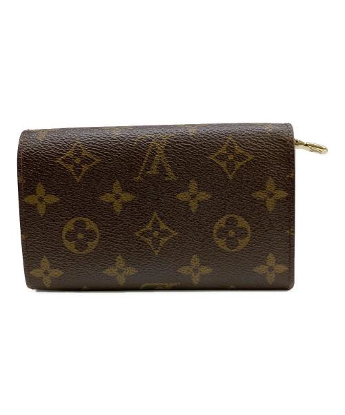 LOUIS VUITTON（ルイ ヴィトン）LOUIS VUITTON (ルイ ヴィトン) 2つ折り財布 モノグラム ポルトフォイユ・トレゾール ブラウンの古着・服飾アイテム