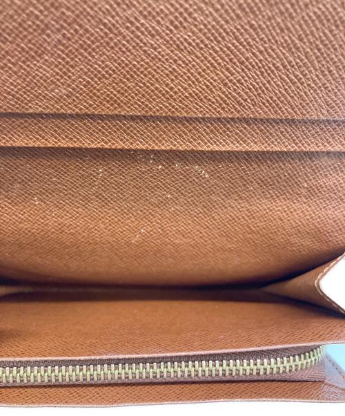 LOUIS VUITTON（ルイ ヴィトン）LOUIS VUITTON (ルイ ヴィトン) 2つ折り財布 モノグラム ポルトフォイユ・トレゾール ブラウンの古着・服飾アイテム