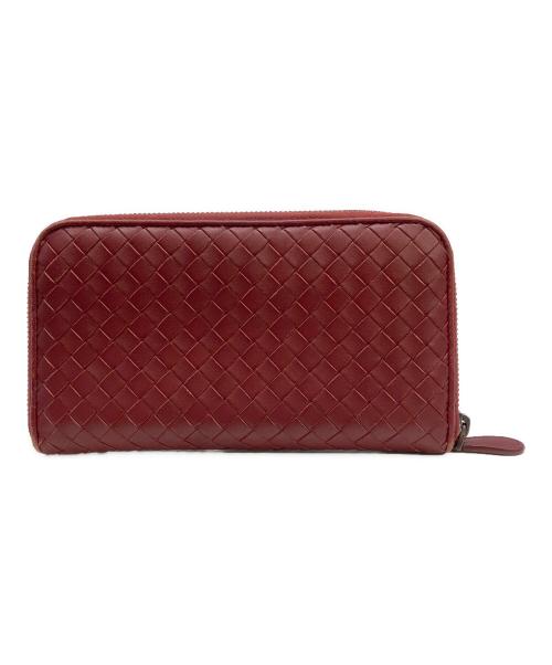 BOTTEGA VENETA（ボッテガベネタ）BOTTEGA VENETA (ボッテガベネタ) 長財布 イントレチャート レッドの古着・服飾アイテム