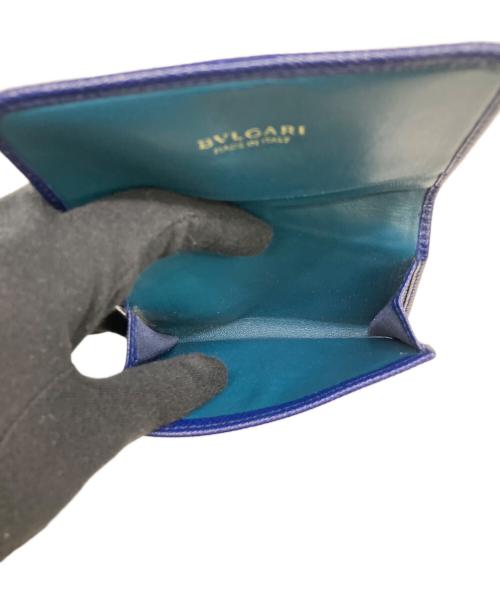 BVLGARI（ブルガリ）BVLGARI (ブルガリ) 名刺入れ パスケース ブルーの古着・服飾アイテム