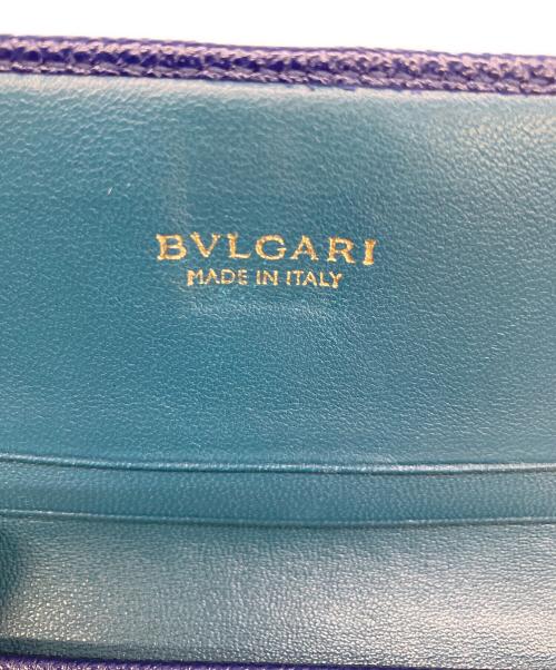 BVLGARI（ブルガリ）BVLGARI (ブルガリ) 名刺入れ パスケース ブルーの古着・服飾アイテム