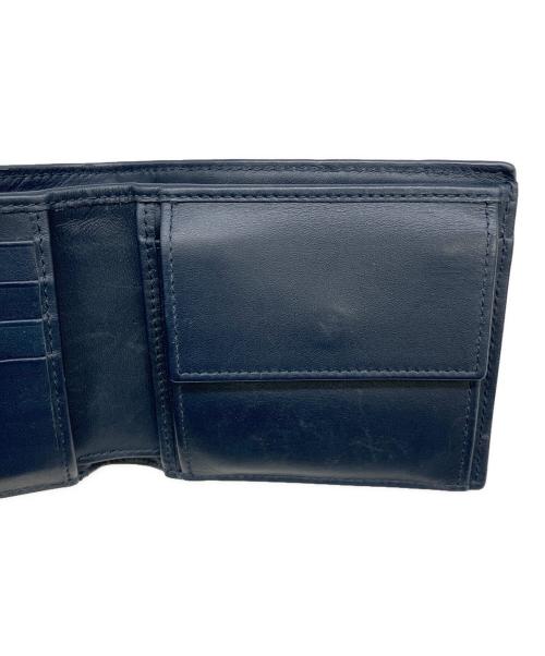 BOTTEGA VENETA（ボッテガベネタ）BOTTEGA VENETA (ボッテガベネタ) 2つ折り財布 イントレチャート ネイビーの古着・服飾アイテム