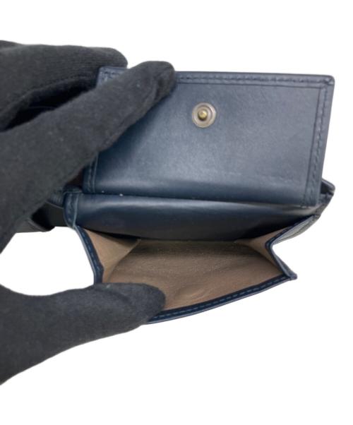 BOTTEGA VENETA（ボッテガベネタ）BOTTEGA VENETA (ボッテガベネタ) 2つ折り財布 イントレチャート ネイビーの古着・服飾アイテム