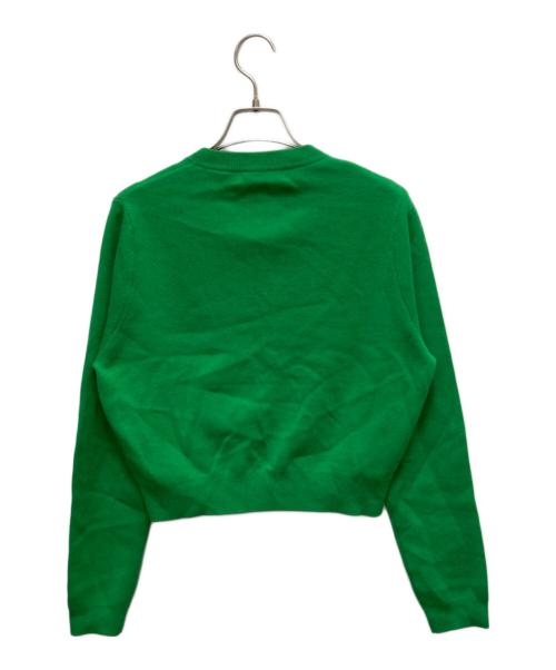 CABAN（キャバン）CABAN (キャバン) コットンカシミヤクルーネックカーディガン グリーン サイズ:SIZE XSの古着・服飾アイテム