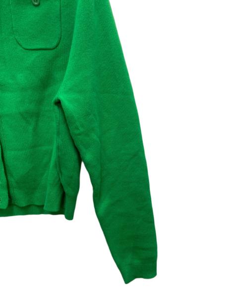 CABAN（キャバン）CABAN (キャバン) コットンカシミヤクルーネックカーディガン グリーン サイズ:SIZE XSの古着・服飾アイテム