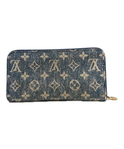 LOUIS VUITTON（ルイ ヴィトン）LOUIS VUITTON (ルイ ヴィトン) 長財布 ジッピー ウォレット 	モノグラム・ジャカード・デニム ブルーの古着・服飾アイテム