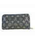 LOUIS VUITTON (ルイ ヴィトン) 長財布 ジッピー ウォレット 	モノグラム・ジャカード・デニム ブルー：76000円