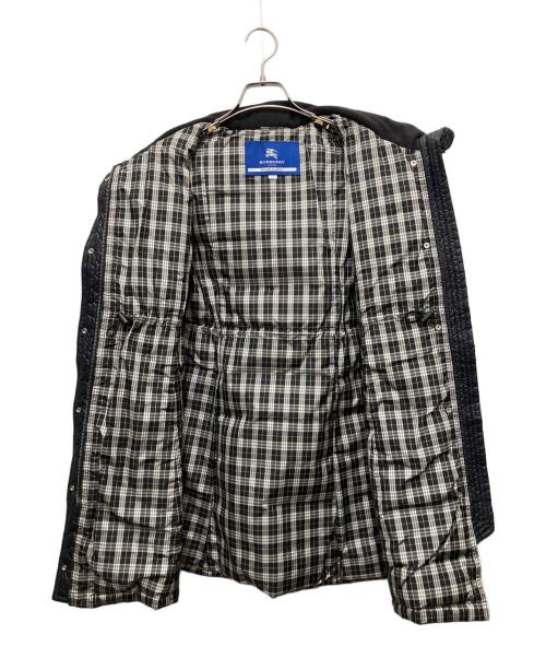 BURBERRY BLUE LABEL（バーバリー ブルー レーベル）BURBERRY BLUE LABEL (バーバリーロンドンブルーレーベル) ファーフード付きダウンコート ブラック サイズ:38の古着・服飾アイテム