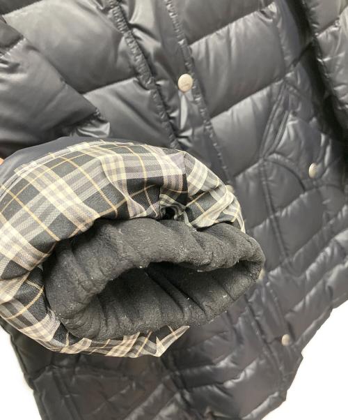 BURBERRY BLUE LABEL（バーバリー ブルー レーベル）BURBERRY BLUE LABEL (バーバリーロンドンブルーレーベル) ファーフード付きダウンコート ブラック サイズ:38の古着・服飾アイテム