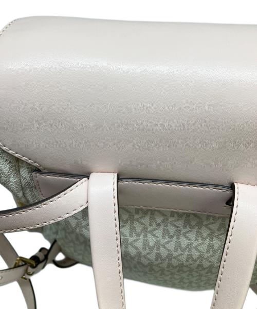 MICHAEL KORS（マイケル・コース）MICHAEL KORS (マイケル・コース) リュック ベージュ×ピンクの古着・服飾アイテム