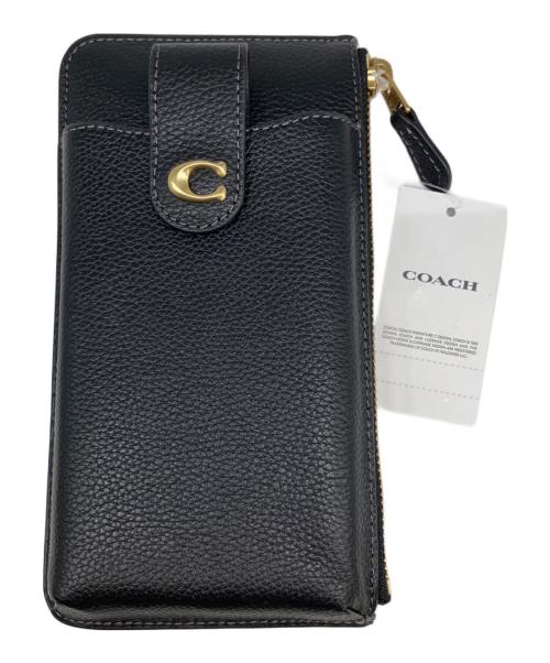 COACH（コーチ）COACH (コーチ) 長財布 	エッセンシャル フォーン ウォレット ブラックの古着・服飾アイテム
