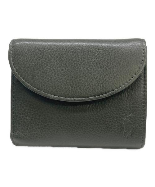 POLO RALPH LAUREN（ポロ・ラルフローレン）POLO RALPH LAUREN (ポロ・ラルフローレン) 3つ折り財布 グリーン 未使用品の古着・服飾アイテム